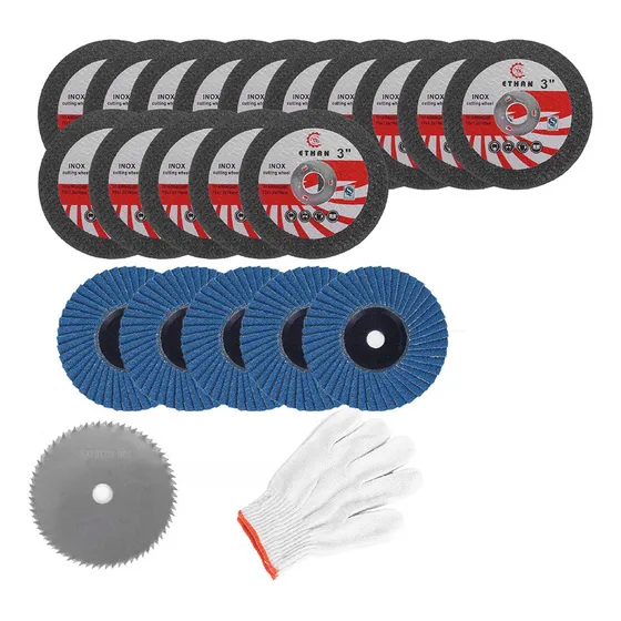Juego De Discos Mini Amoladora Angular De 3 Pulgadas, 22 Pie