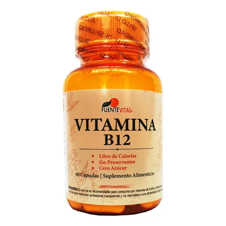 Vitamina B12 Micropulverizada 60 Cápsulas Vegetales