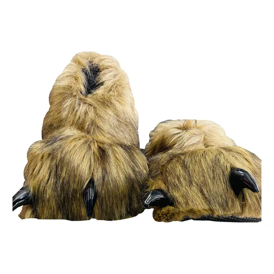 Babuchas Termica Pantuflas Tela Peluche Garras Niños 