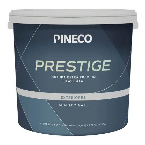 Pintura Prestige Iexteriores Mate Blanco Pineco Paila