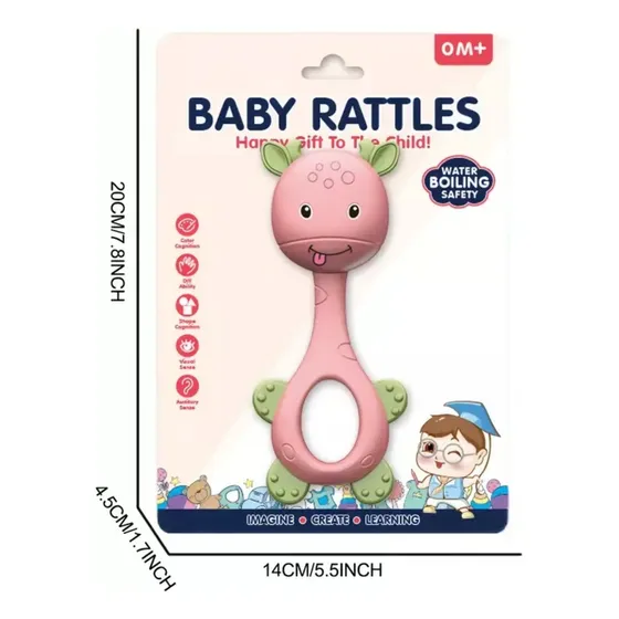Juguete Para Bebé Sonajero Infantil Jirafa