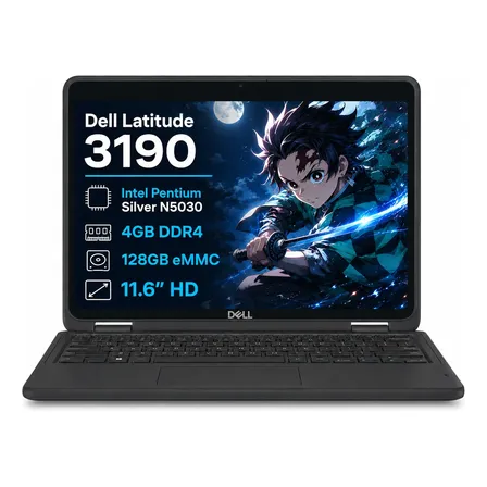 Notebook Dell Latitude 3190 N5030 4gb Ram 128gb Ssd Win10 Preto