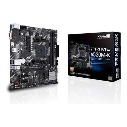 Motherboard Asus Prime A520m-k / Am4 / Ddr4 64gb 90MB1500-M0EAY0