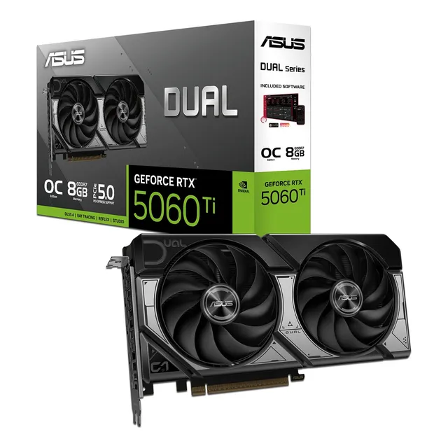 Tarjeta De Video Nvidia Geforce Rtx 5060ti Asus Dual Oc, 8gb