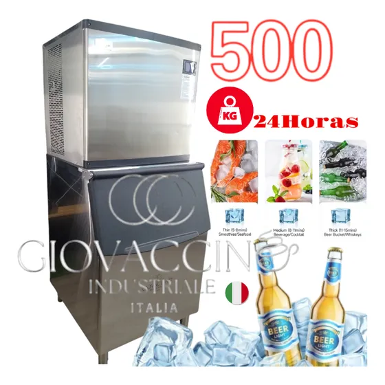 Fabricador De Hielo 500kg/24/h Giovaccino Industriale