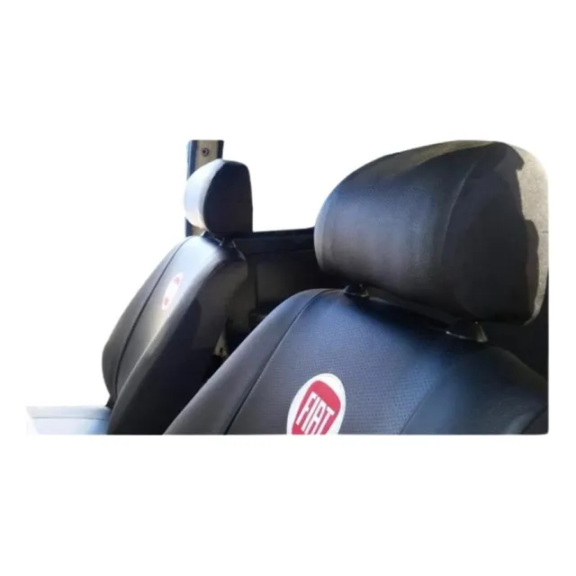 Cubreasientos / Funda Simil Cuero Fiat Uno Con Logo