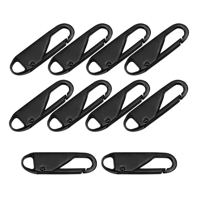 A Paquete De 10 Zipper Pull Reemplazo Cremallera Metal