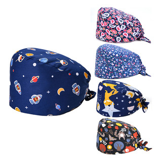 Gorro Quirúrgico Con Estampado De Dibujos Animados, Gorro De Gorro Quirúrgico Con Estampado De Dibujos Animados, Gorro De