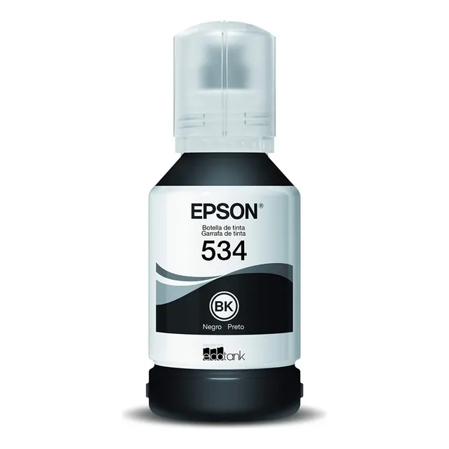 Tanque De Tinta Epson T534 Negro, 6.000 Páginas T534120-al