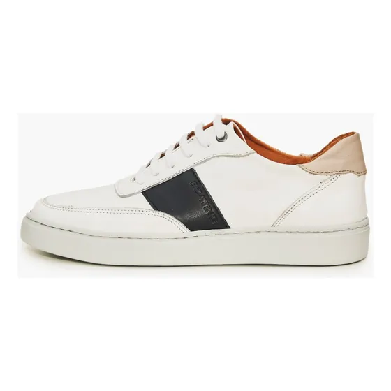 Zapatilla Urbana De Cuero Blanco Lux Hombre Boating