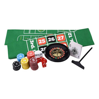 Casino Con 2 Tapetes Ruleta Dados Baraja Póker Texas Hold´em Casino Con 2 Tapetes Ruleta Dados Baraja Póker Texas Hold´em