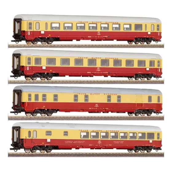 Roco 45906 Set De 4 Coches De Pasajeros Italianos Tee H0