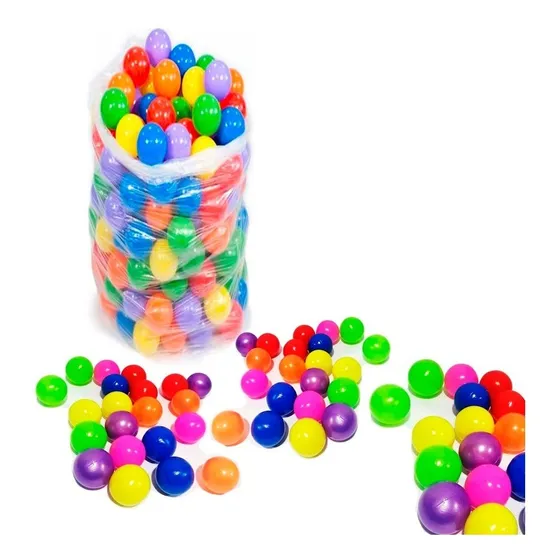 Set De 100 Pelotas Plásticas Para Piscina Colores Juego