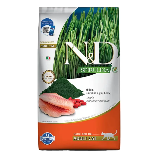 N&d Cat  Spirulina Tilapia 1,5k
