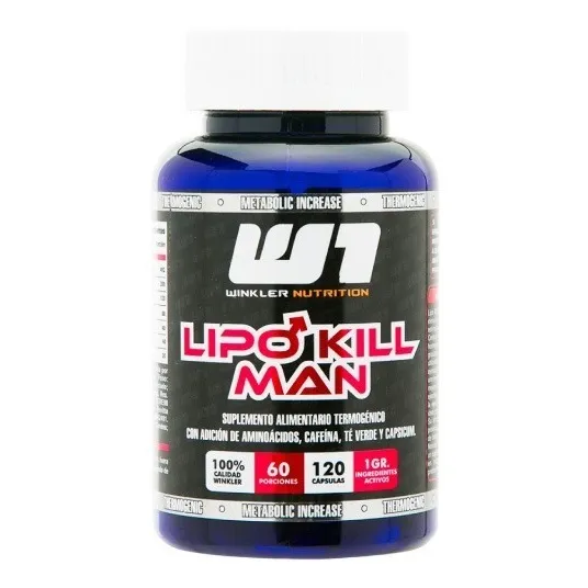 Quemador De Grasa Lipo Kill Man 120 Capsulas Winkler Nutrition