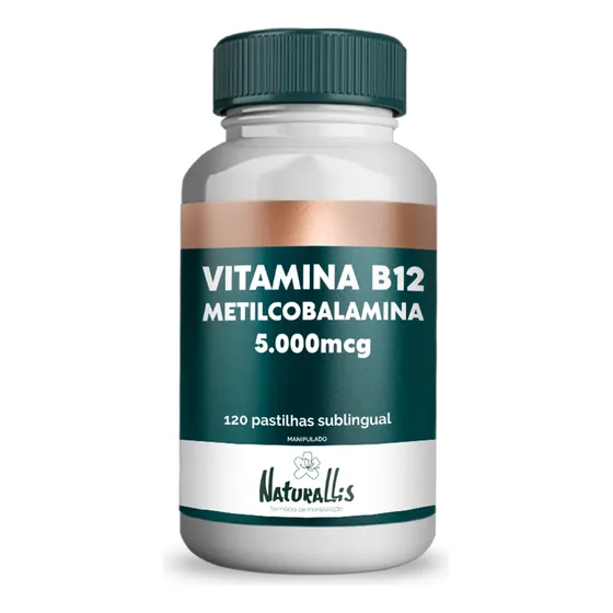 Metilcobalamina - Vitamina B12 - 5.000mcg 120 Sublingual