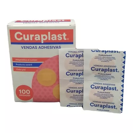 Parche Curita Curaplast 100 Vendas Adhesivas 