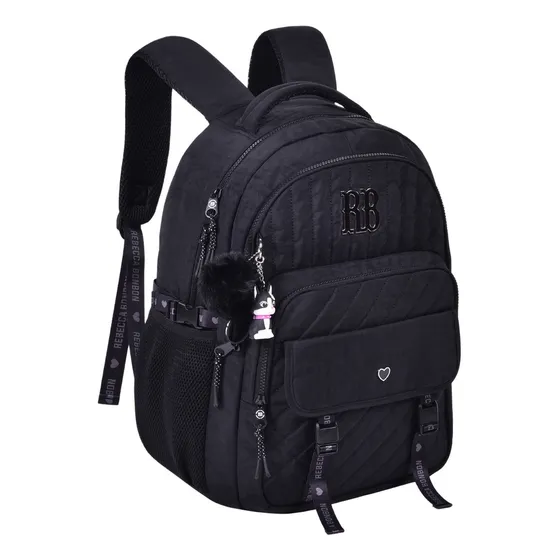 Mochila De Costas Rebecca Bonbon Clio Rb24516 Cor Preta