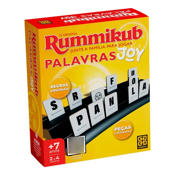 Jogo Rummikub Joy Palavras Grow