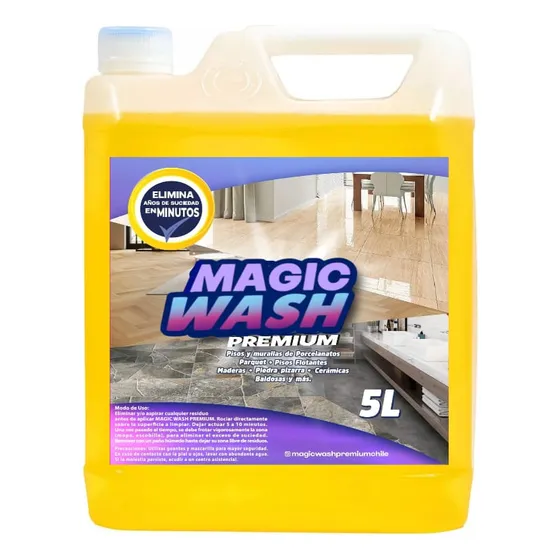 Pack 2 Súper Limpiadores Magic Wash Premium 5 L+1 L+despacho