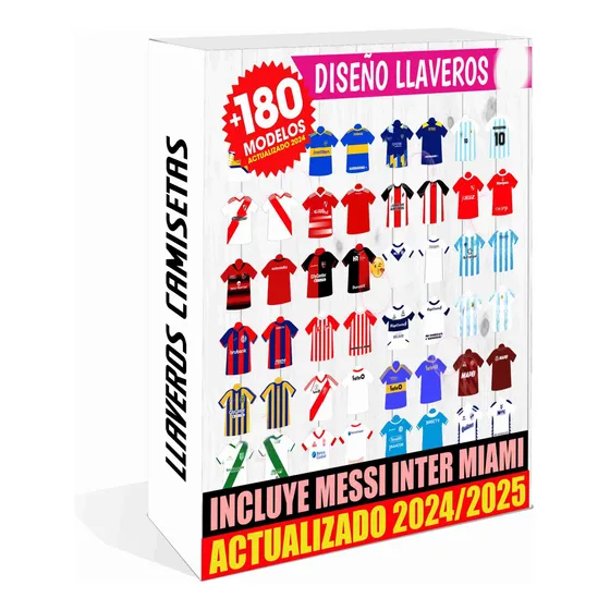 Plantilla Sublimar Llavero Camiseta Fútbol Argentino Polimer