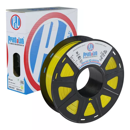 Filamento 3D PLA Printalot de 1.75mm y 1kg amarillo traslucido