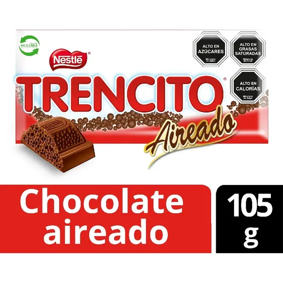 Chocolate Trencito Nestlé Aireado 105 G