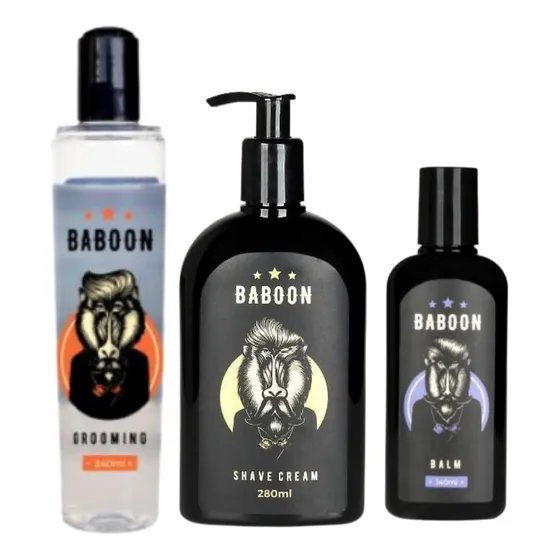 Conjunto De  Produtos Baboon Barba E Cabelo