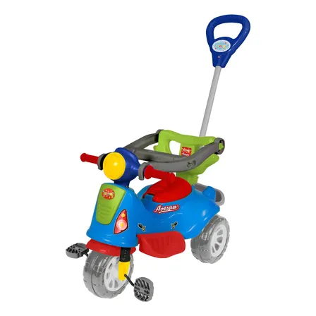 Carrinho De Passeio Ou Pedal Infantil Triciclo Avespa Maral Colorido