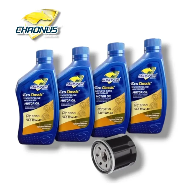 Aceite Semi Sintético 15w-40 Chronus + Filtro
