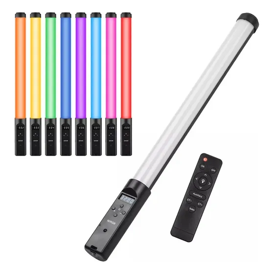 Lâmpada Fotográfica Rgb Led 3200k-5500k Efeitos De Tubo Regu Cor da estrutura Fix