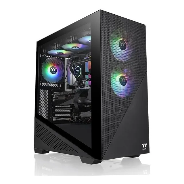 Gabinete Thermaltake Divider 370 Tg Argb Black Color Negro