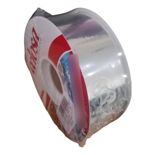 Liston Celosa Celoseda Color Plata Metalico De 3.5 Cm X 50 M Liston Celosa Celoseda Color Plata Metalico De 3.5 Cm X 50 M
