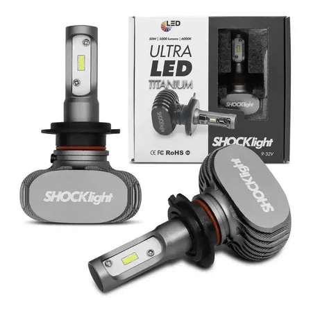 Kit Ultra Led Titanium Shocklight 10000lumens No Par 12/24v H7