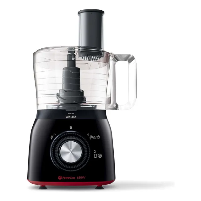 Multiprocesadora Philips Viva Collection HR7632 650W negra y roja