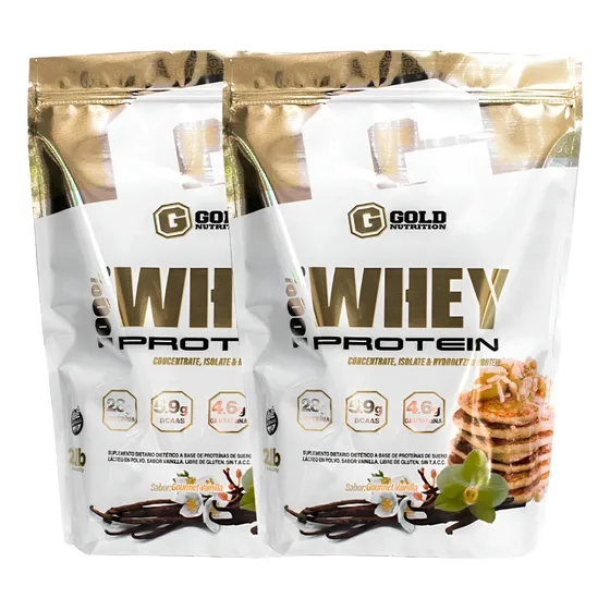 Whey Protein. Promo X 2 Kg. Combo Gold Nutrition. Outlet
