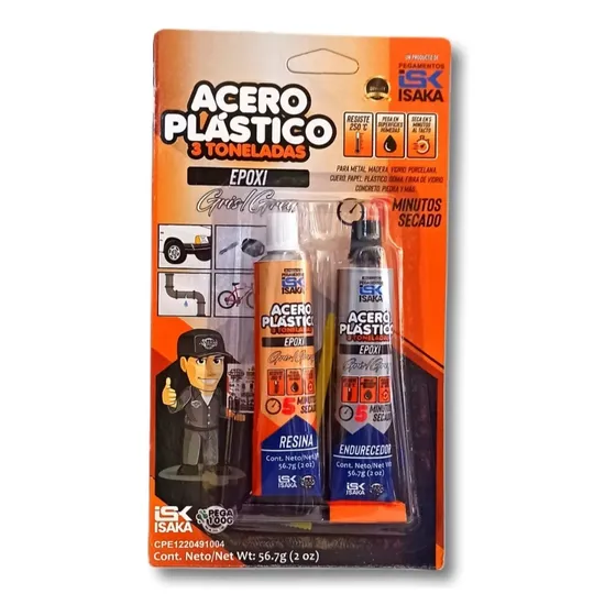 Acero Plastico 3 Toneladas Pega 1000 Secado Rápido Lara
