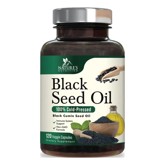 Aceite De Semilla Negra 1000mg Nature S Nutrition Sin Sabor Antioxidante Vitalidad Origen Americano