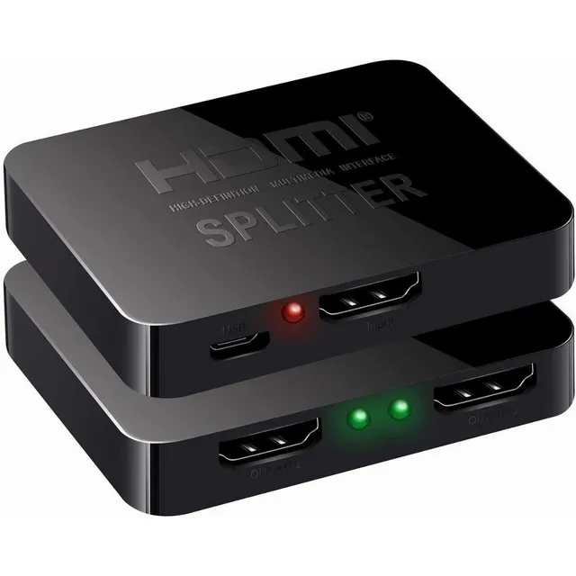 Minidivisor Hdmi Splitter Amplificador 4k 1 Entrada 2 Salida