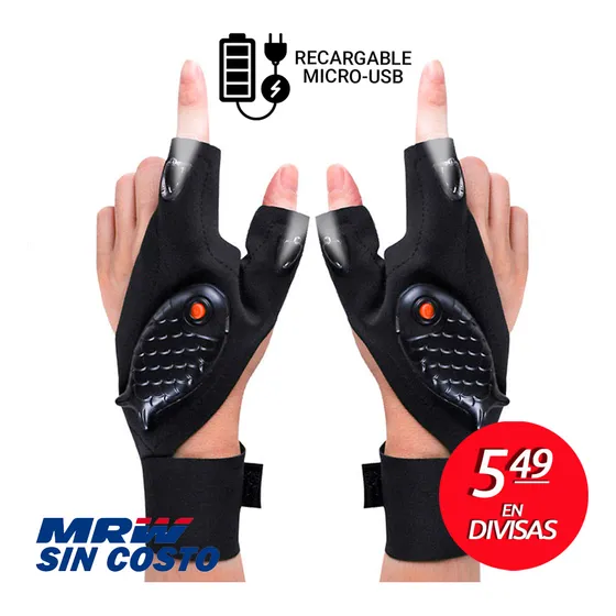 Guantes Linterna De Luz Led Para Interiores Y Exteriores