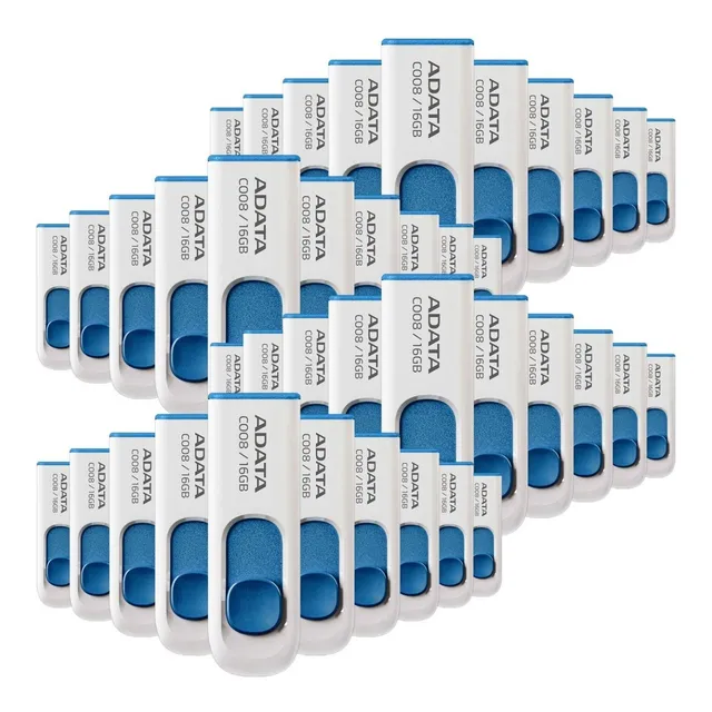 Kit 40 Memoria Usb 16gb Adata Ac008 2.0 Ac008-16g-rwe