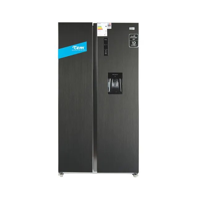 Refrigerador Heladera Side By Side Tem Si5420 Albion Color Gris Oscuro