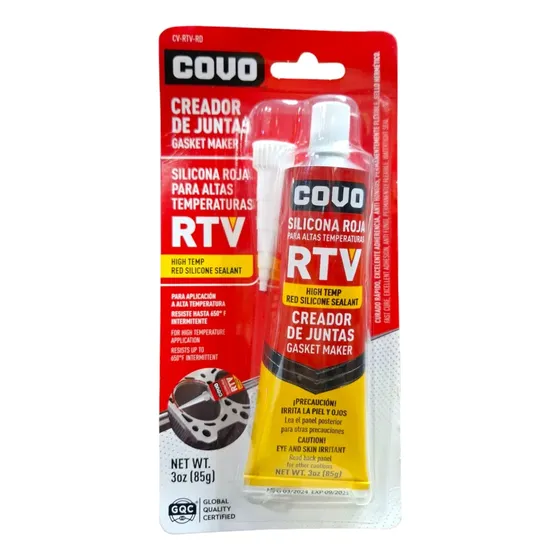 Silicón Rojo Resistencia Altas Temperaturas