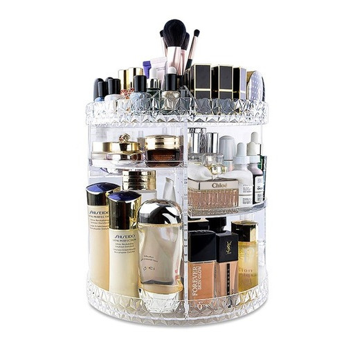 Organizador Maquiagem Giratório Pincel Batom Cosméticos Acrílico Ajustável Printoriah Organizador Maquiagem Giratório Pincel Batom Cosméticos Acrílico Ajustável Printoriah