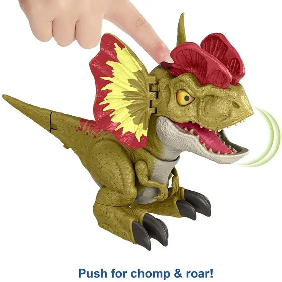Dinosaurio Dilophosaurus Jurassic World Dominion Con Sonido