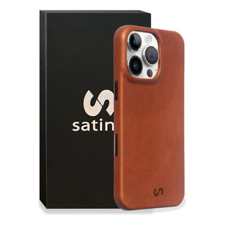 Funda De Cuero Satine® Classic Para iPhone 16 / 16 Pro / Max Funda De Cuero Satine® Classic Para iPhone 16 / 16 Pro / Max