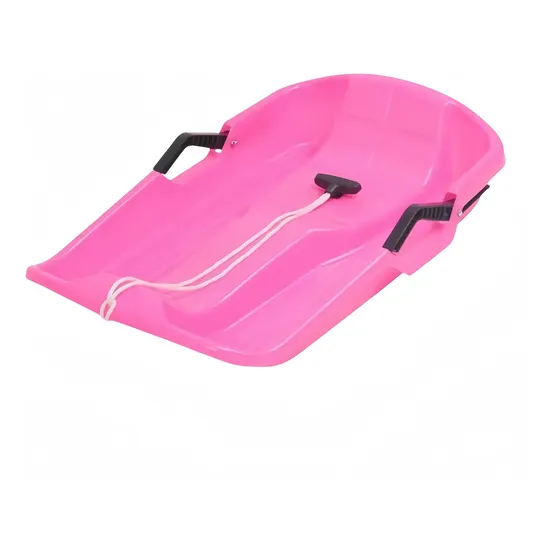Trineo Para Nieve Deslizante Con Frenos+agarradera Nino Rosa Chicle