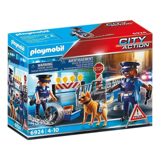 Playmobil City Action: Control Policial De Carrete