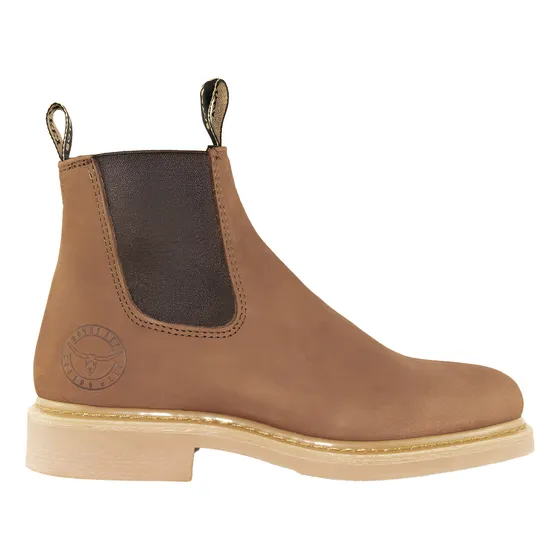 Botin Casual Vestir O Vaquero Cosido Welt Piel Nobuck Rey