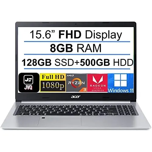 Laptop Acer Aspire 5 Slim 15.6  Fhd Ips , Amd Quad-core Ryze